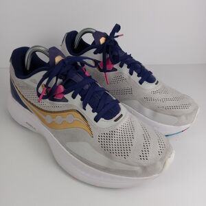 Saucony Guide 15 Shoes Women 10.5 Gray Athletic Running Sneakers Walking Comfort